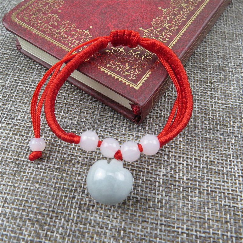 Women's & Men's Hand-woven Natural Jade Red Rope Stall Bracelets