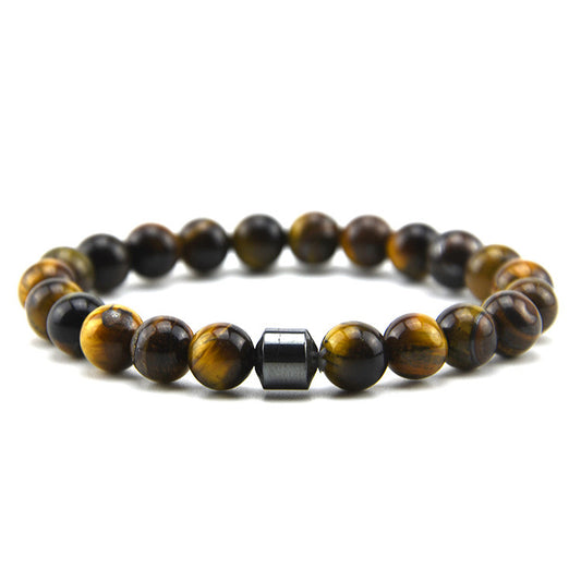 Men's Tigereye Fashion Stone Beads Classic Magnet Bracelets
