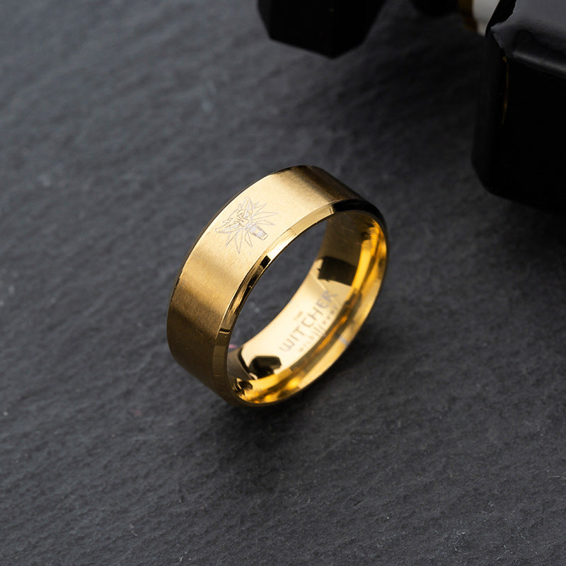 Wolf Head Stainless Steel Wizard Ornament Rings