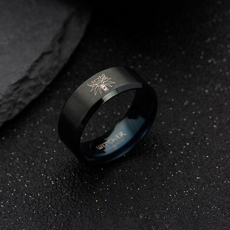 Wolf Head Stainless Steel Wizard Ornament Rings