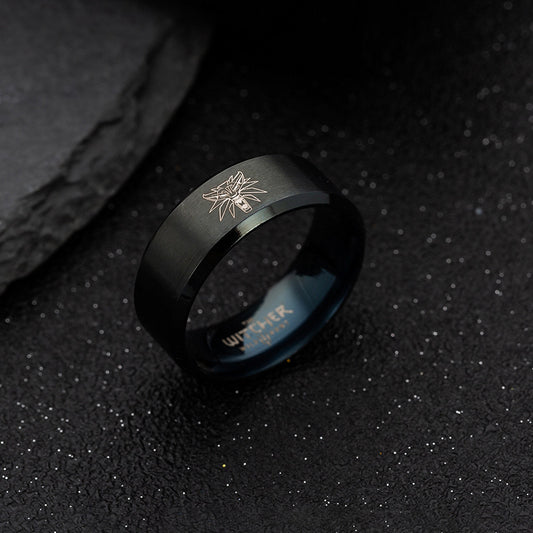 Wolf Head Stainless Steel Wizard Ornament Rings
