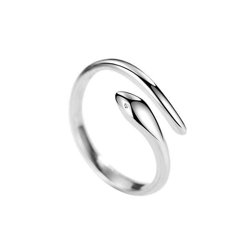 Imitation Sier Fashion Fresh Simple Snake Open Korean Ring