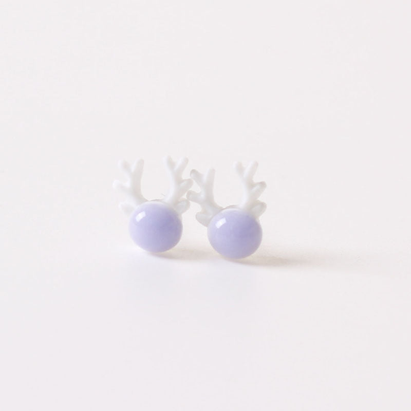 Small Female Deer Head Ear Sweet Earrings