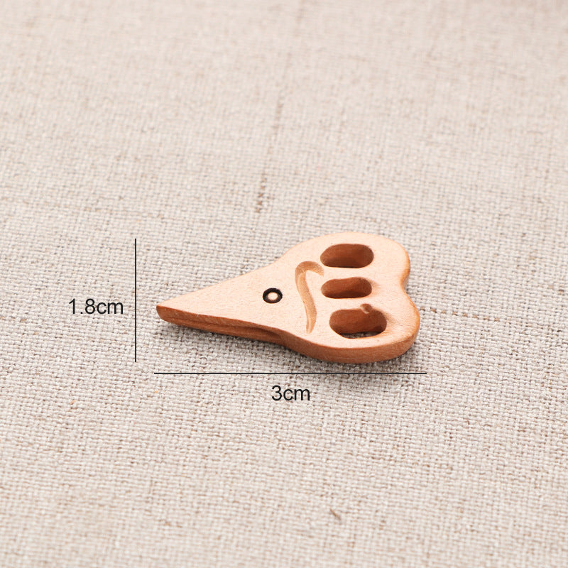 Peach Wood Clipper Small Comb Broom Steamer Bracelet