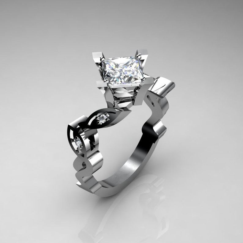 Women's & Men's Personality Trend Irregular Shape Twisted Punk Ring