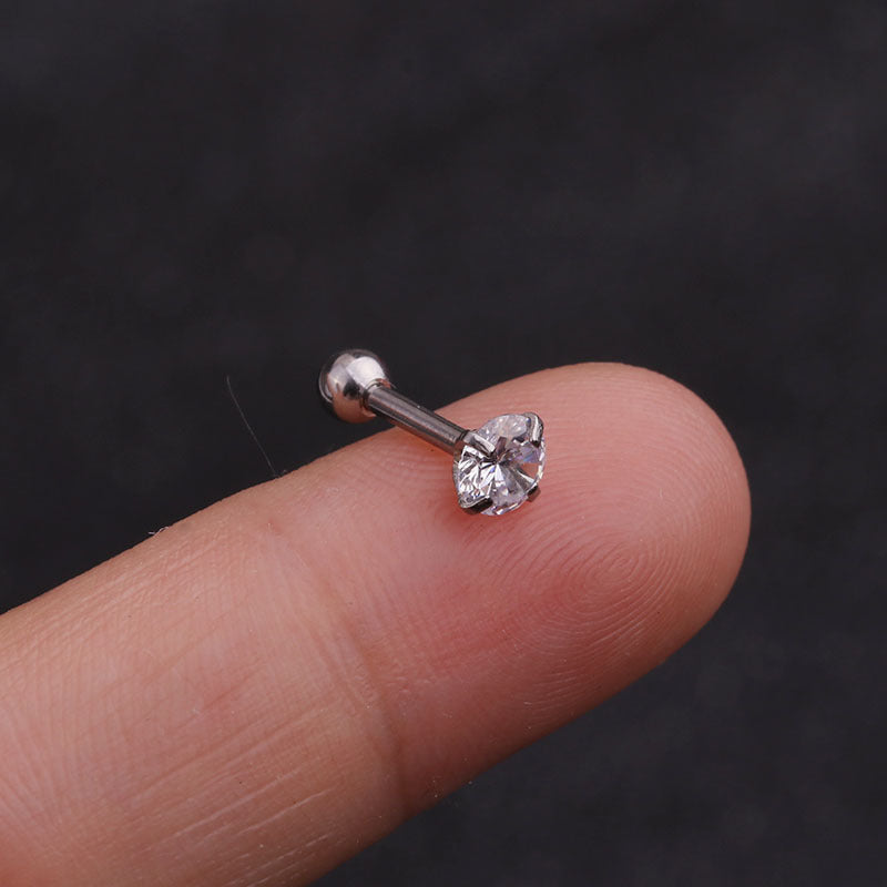 Small Ear Thread Flower Bone Body Earrings