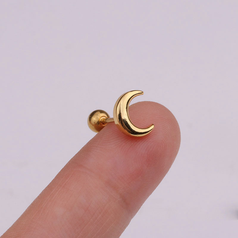 Small Ear Thread Flower Bone Body Earrings