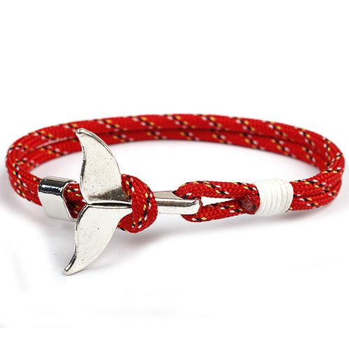 Style Whale Tail Parachute Cord Handmade Bracelets