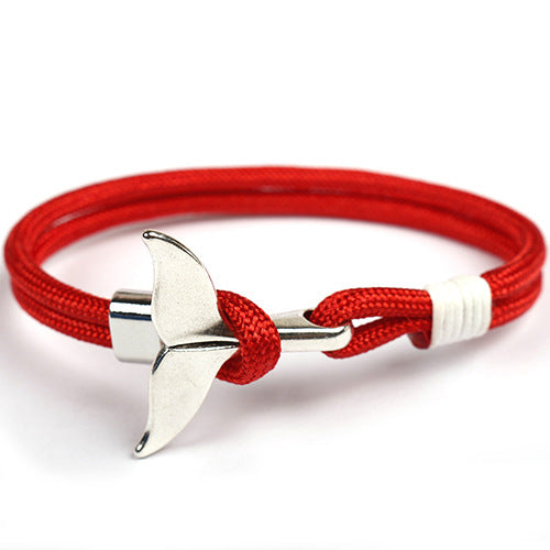Style Whale Tail Parachute Cord Handmade Bracelets