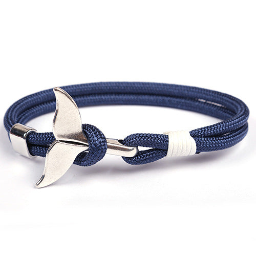 Style Whale Tail Parachute Cord Handmade Bracelets