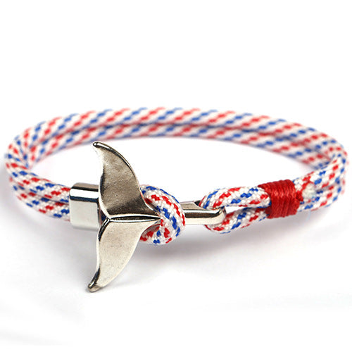 Style Whale Tail Parachute Cord Handmade Bracelets