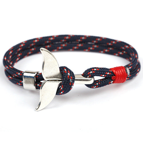 Style Whale Tail Parachute Cord Handmade Bracelets