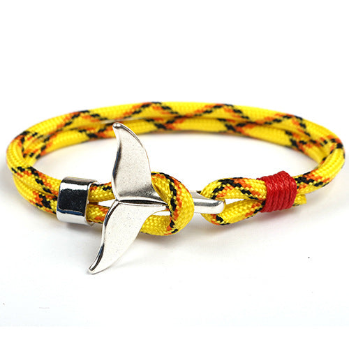 Style Whale Tail Parachute Cord Handmade Bracelets