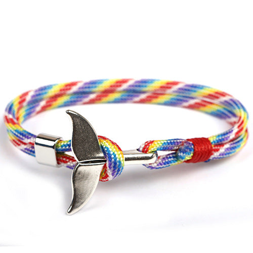 Style Whale Tail Parachute Cord Handmade Bracelets