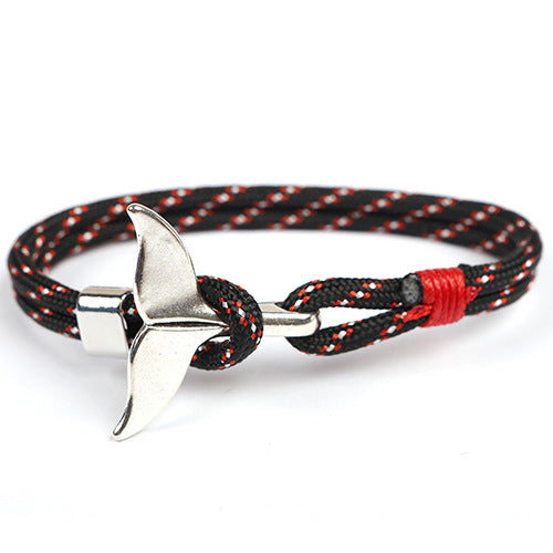 Style Whale Tail Parachute Cord Handmade Bracelets