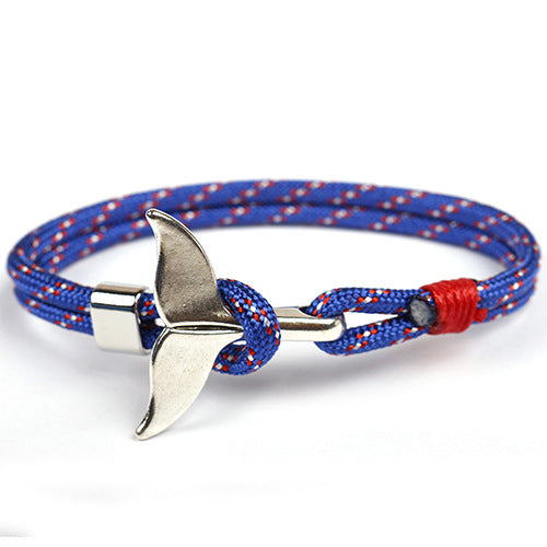 Style Whale Tail Parachute Cord Handmade Bracelets