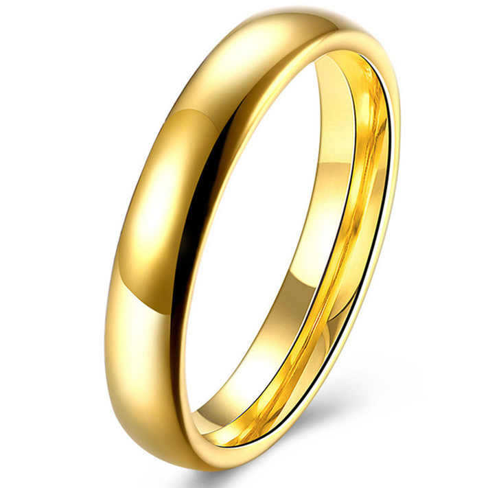 Women's & Men's Steel Color Black Gold Inner Outer Rings