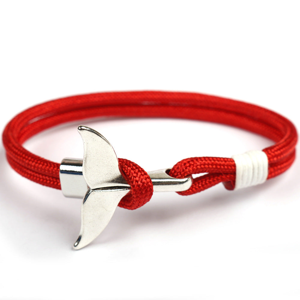 Style Whale Tail Parachute Cord Handmade Bracelets