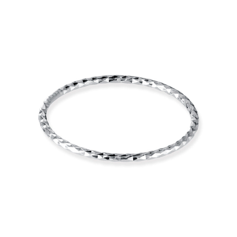 Personality Gear Thin Cut Surface Flash Rings