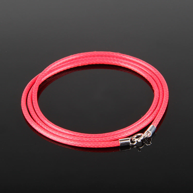 Wax Rope Female Universal Leather Clavicle Necklaces