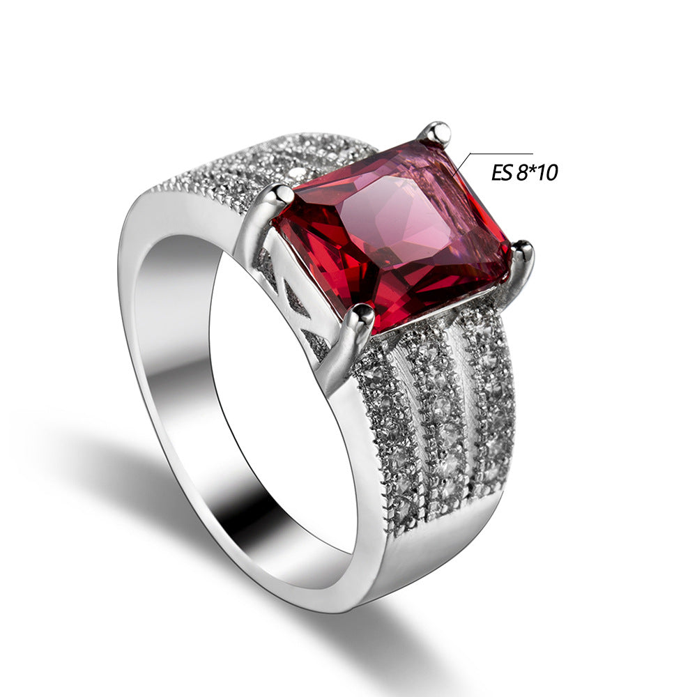 Luxurious Personalized Accessories Zircon Ladies Full Rings
