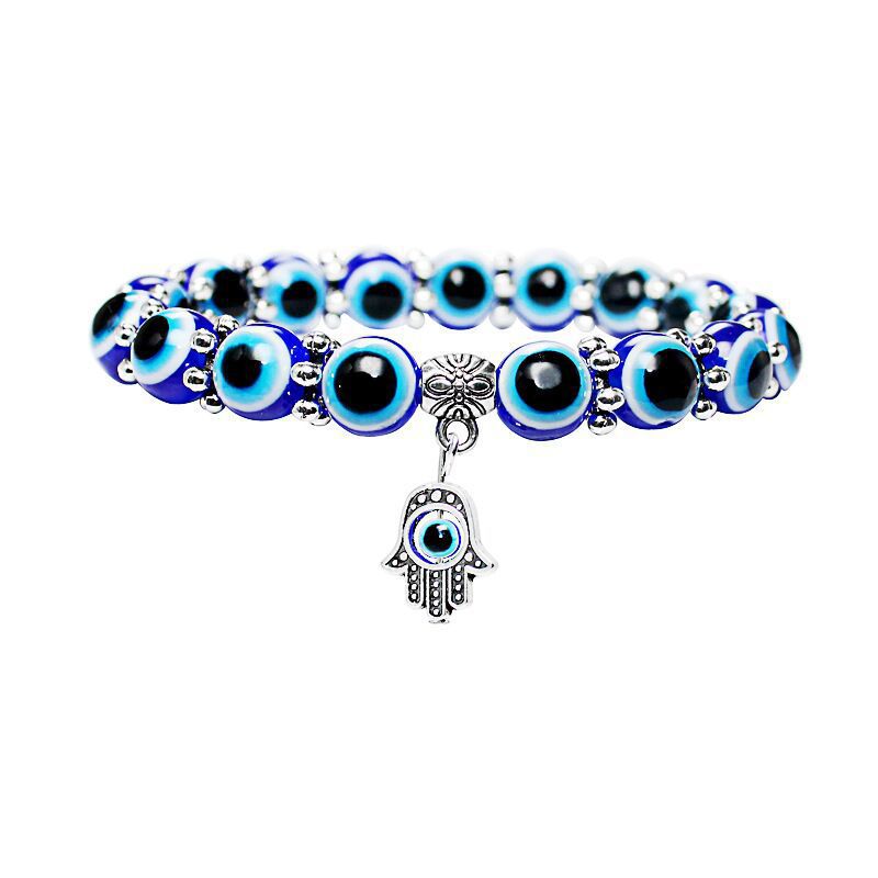 Vintage Blue Eyes Devil's Eye Beaded Bracelets