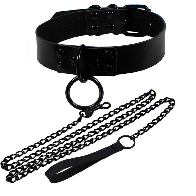 Gothic Style Leather Neckband Personality Fashion Necklaces