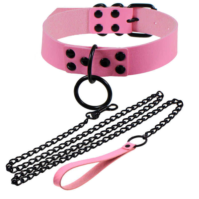 Gothic Style Leather Neckband Personality Fashion Necklaces