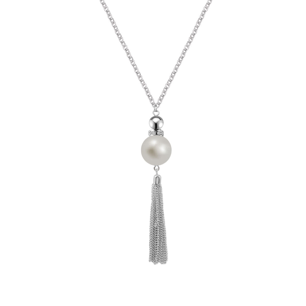 Women's Long Fringed Pearl Exaggerated Creative Sweater Necklace