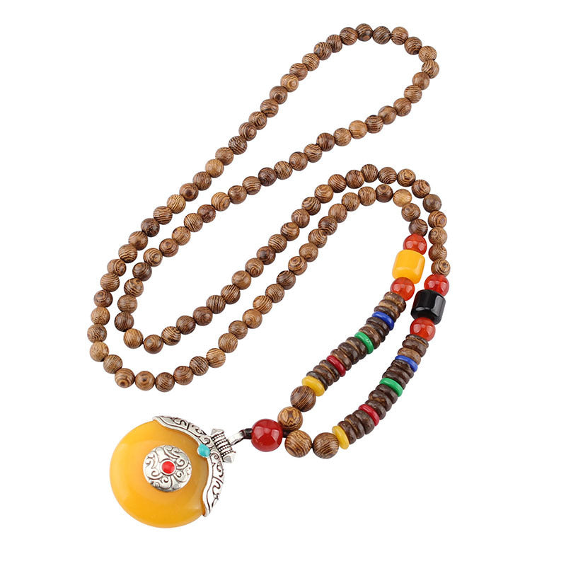 Women's & Men's Chain Chicken Wings Bead Long Scenic Necklaces