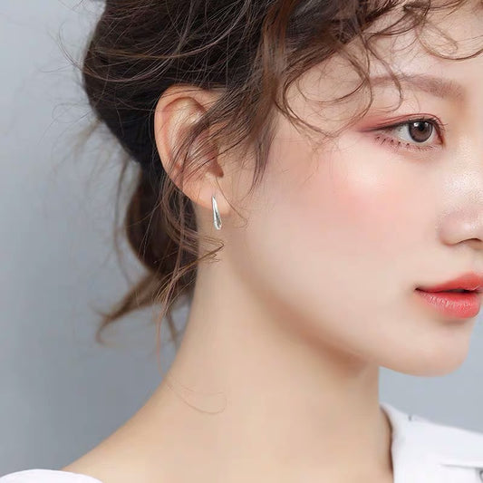 Sier Eardrops Niche Exquisite Small Pure Personality Earrings