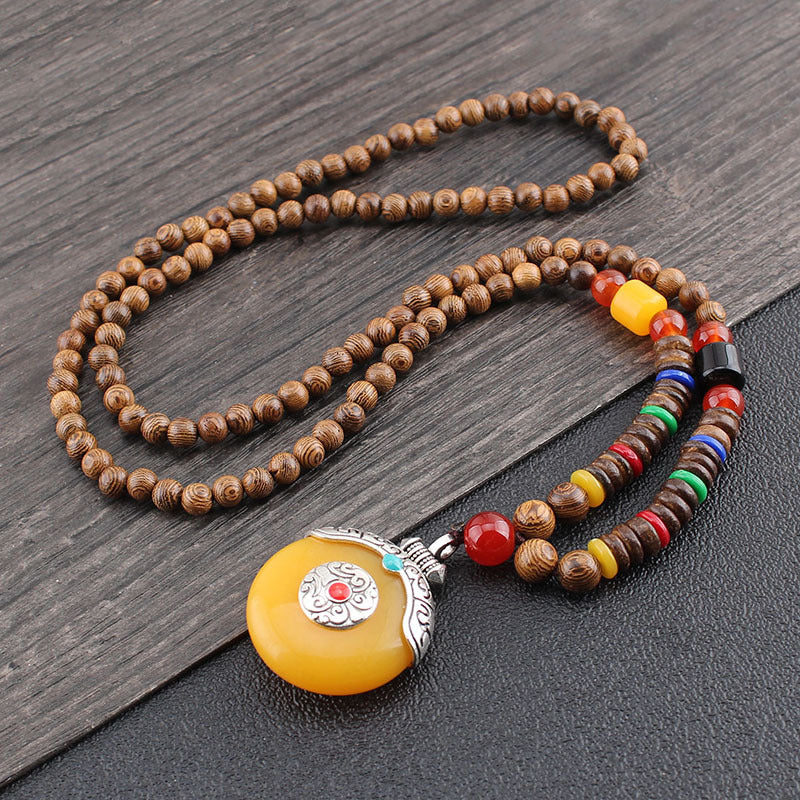Women's & Men's Chain Chicken Wings Bead Long Scenic Necklaces