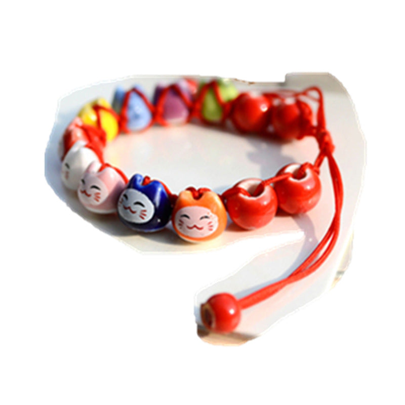 Style Soft Ceramic Couple Red Rope Cute Bracelets