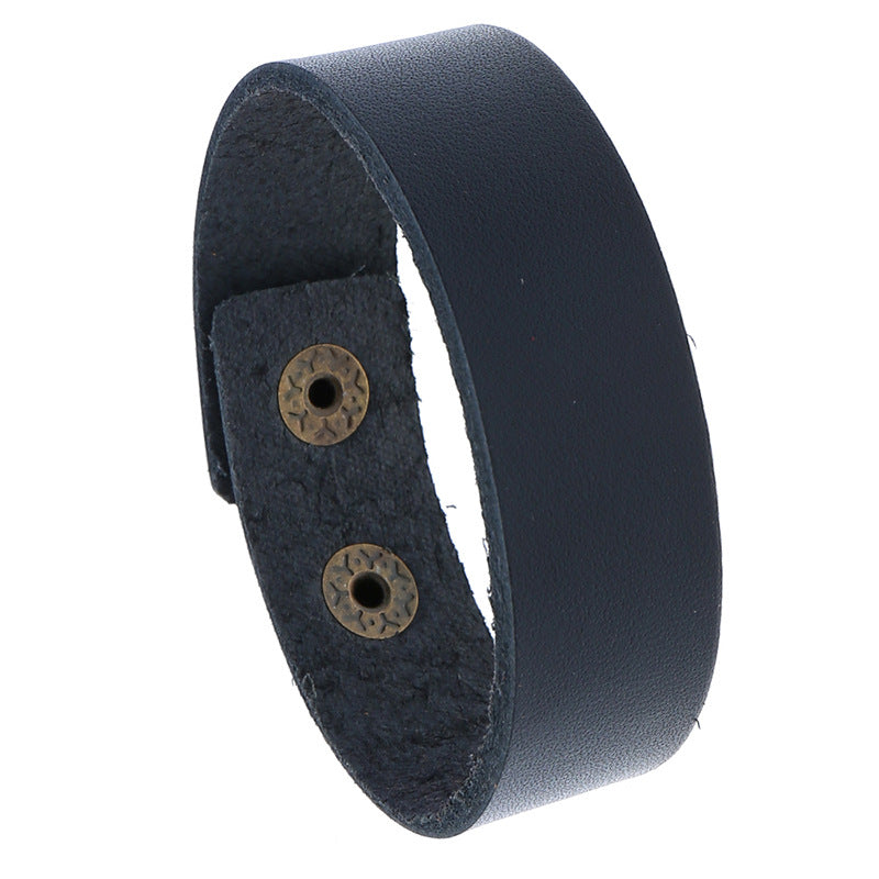 Punk Simple Retro Cattle Leather Ornament Bracelets