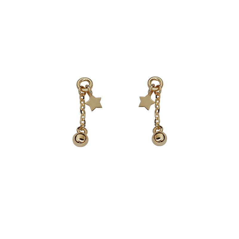 Golden Balls Chain Star Sterling Sier Gold Plated Rings