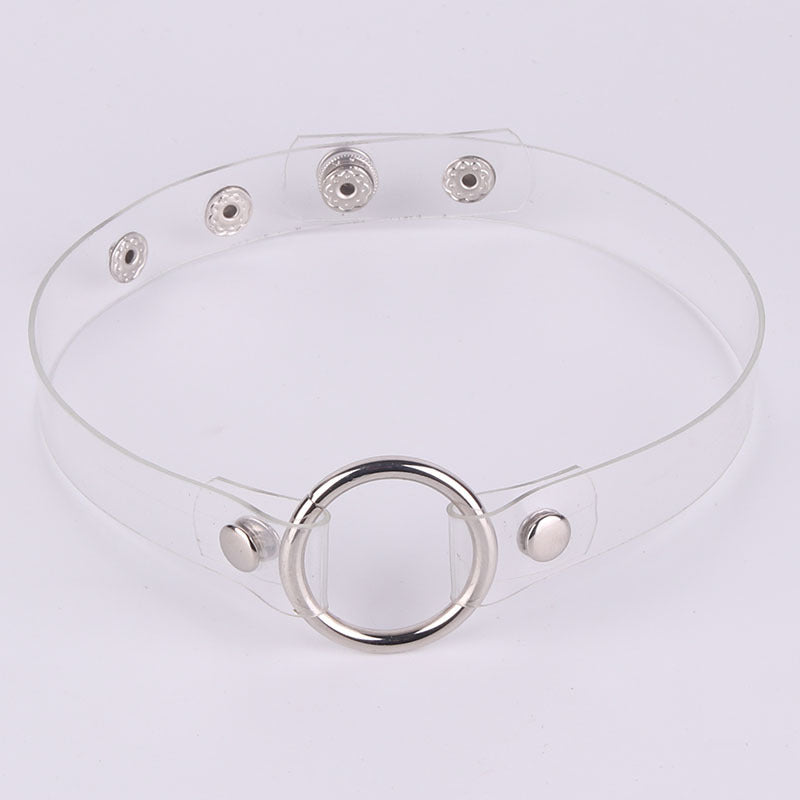 Retro Short Snap Fastener Neckband Leather Adjustable Winding Can Be Collar
