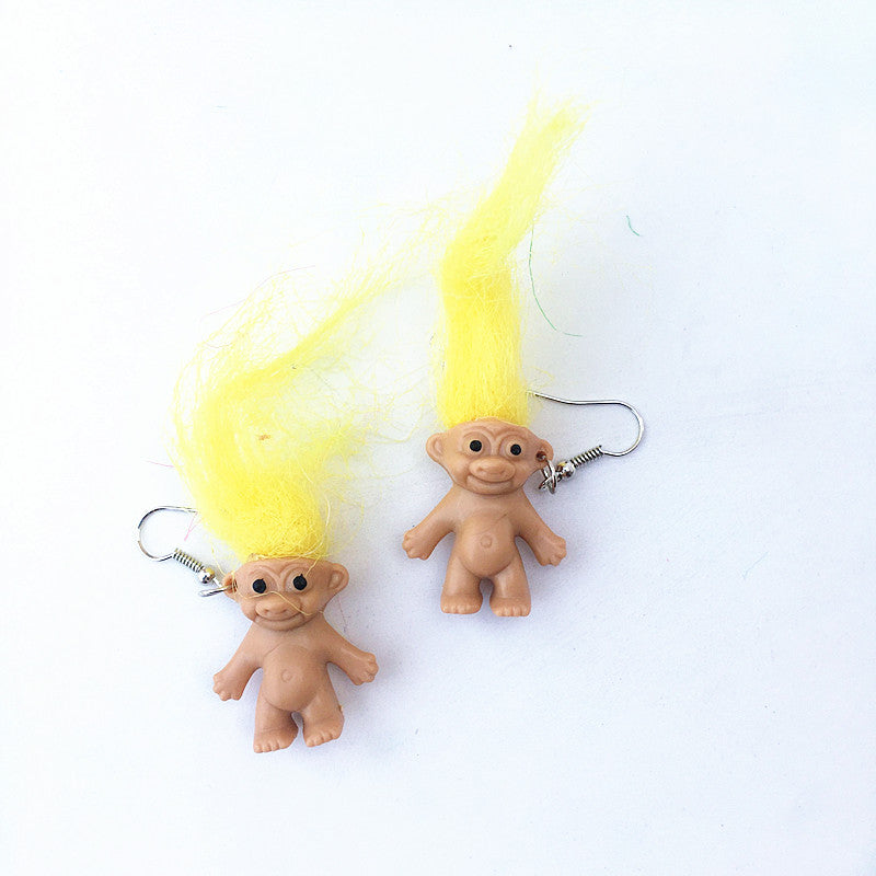 Doll Cool Earth Disco Dancing Large Earrings