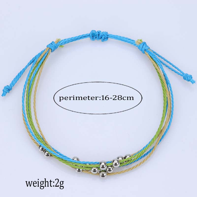 Bohemian Taiwan Wax Line Hand-woven Thread Bracelets