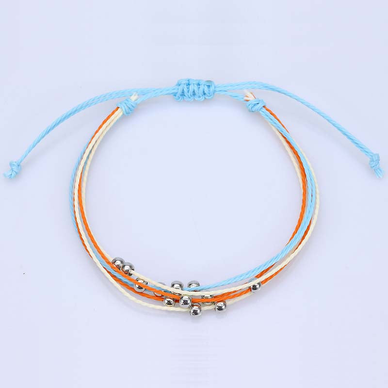 Bohemian Taiwan Wax Line Hand-woven Thread Bracelets