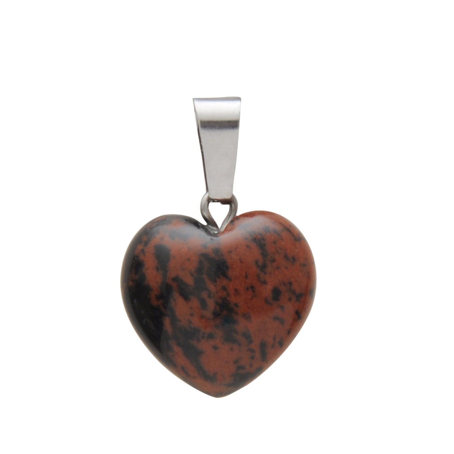 Natural Stone Hand Carved Heart-shaped Rough Necklaces