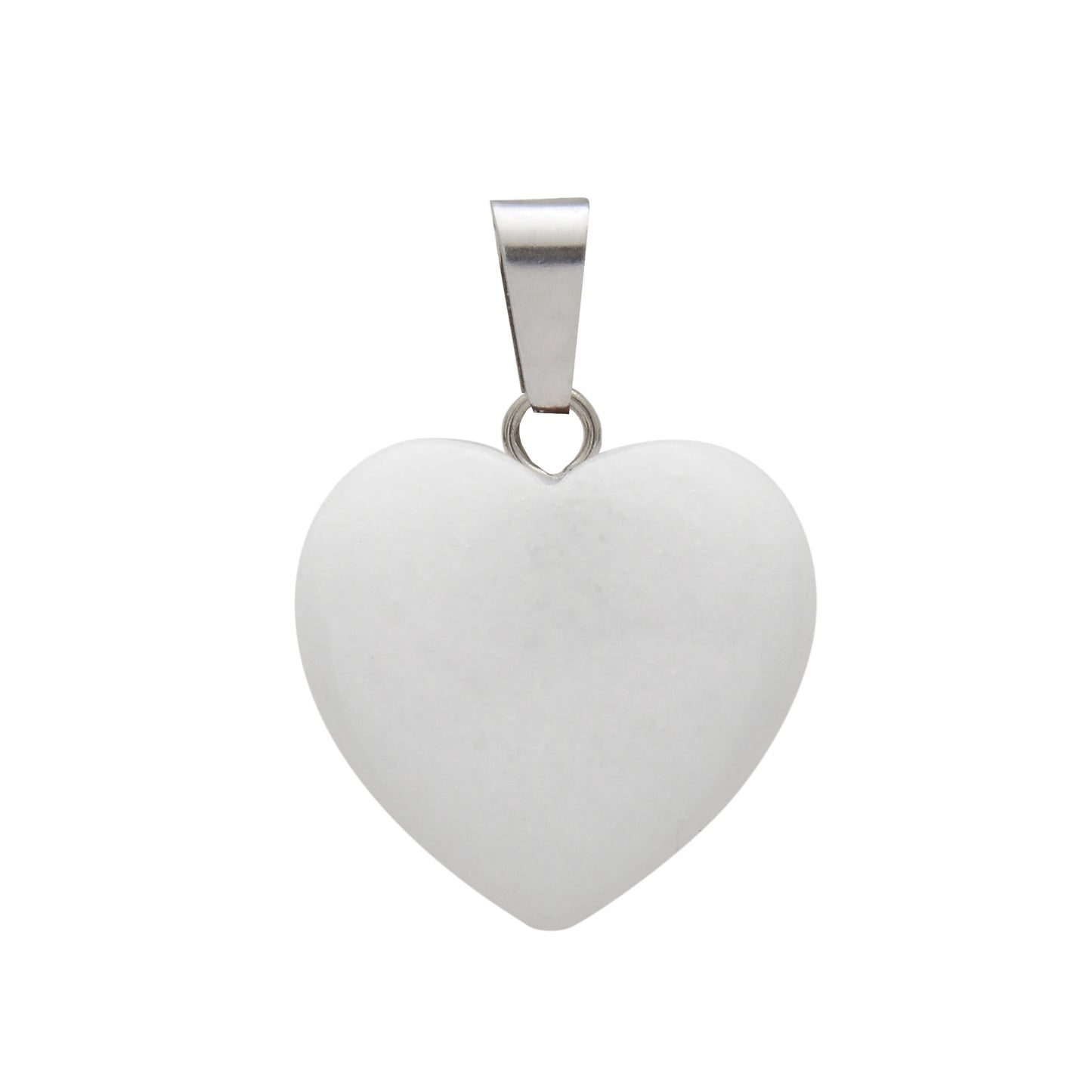 Natural Stone Hand Carved Heart-shaped Rough Necklaces