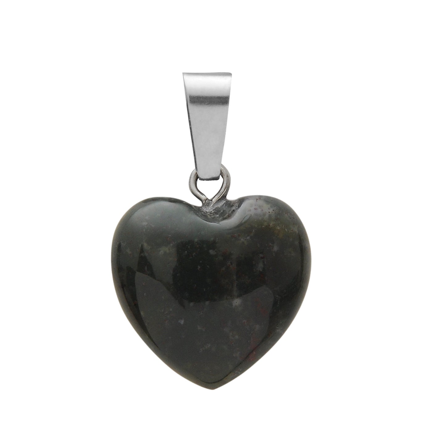 Natural Stone Hand Carved Heart-shaped Rough Necklaces