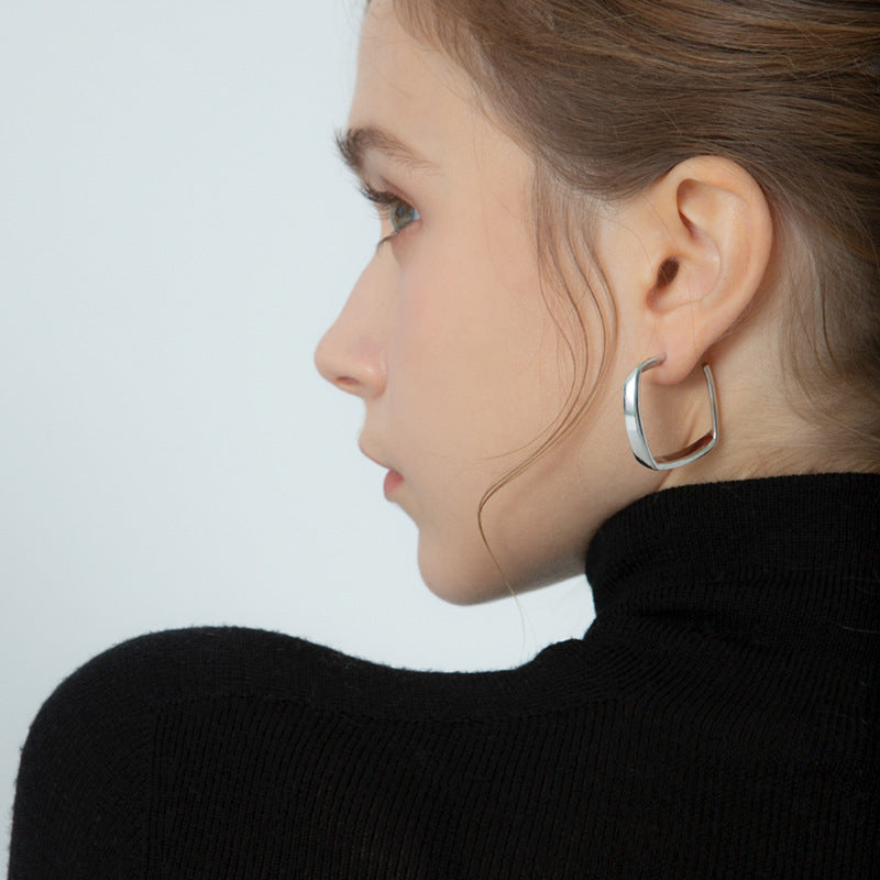 Trendy To Make Round Face Simple Earrings