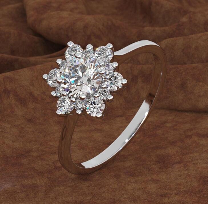 Women's Diamond Luxury Creative Micro Inlaid Zircon Ring