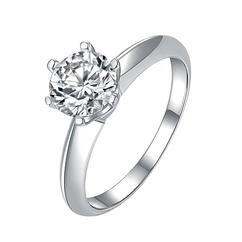 Women's Artificial Diamond Karat Color Moissanite Home Rings