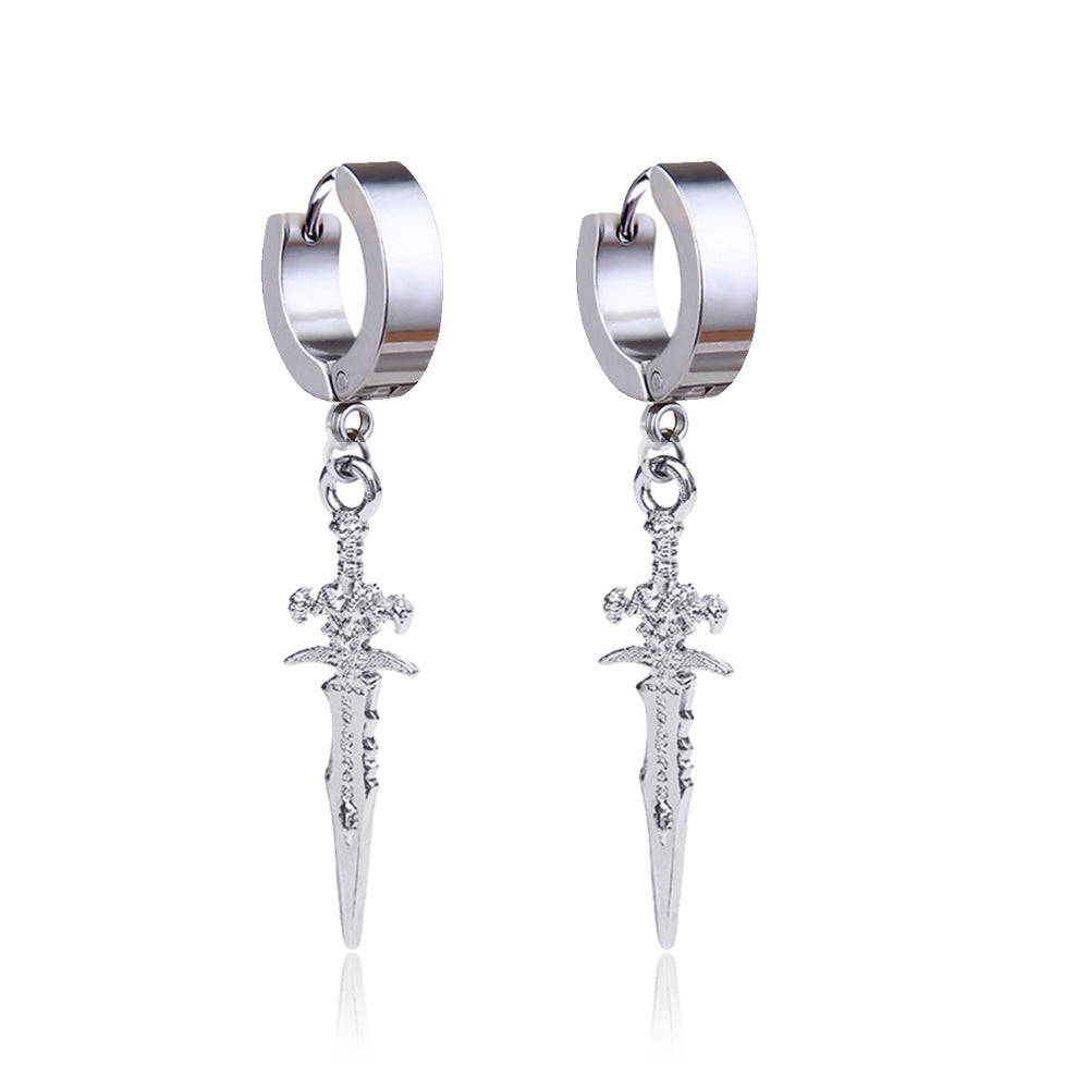 Men's Arrow Personalized Hip Hop Street For Earrings