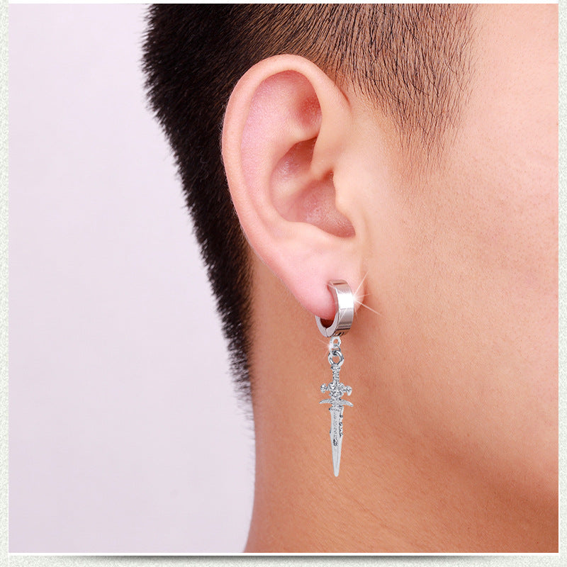 Men's Arrow Personalized Hip Hop Street For Earrings
