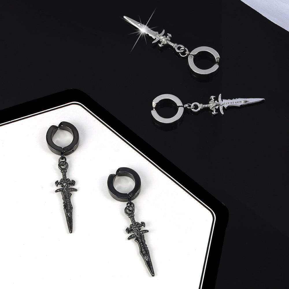 Men's Arrow Personalized Hip Hop Street For Earrings