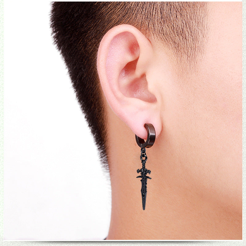 Men's Arrow Personalized Hip Hop Street For Earrings