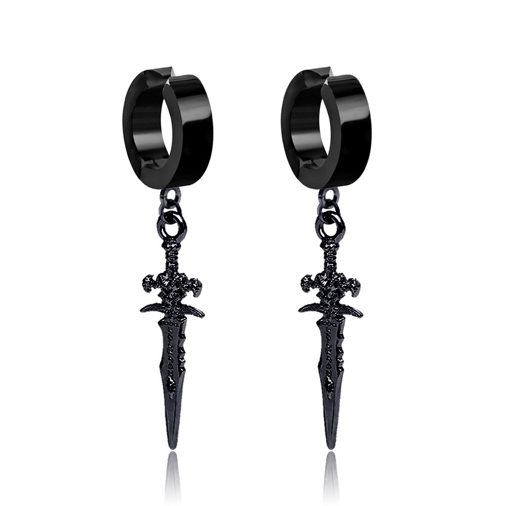 Men's Arrow Personalized Hip Hop Street For Earrings